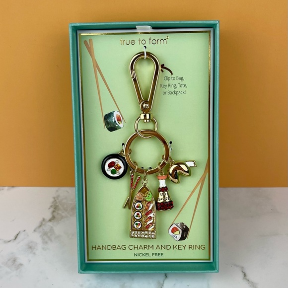 True to Form Sushi To-Go Keychain Bag Charm - Picture 1 of 2